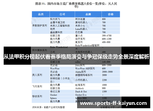 从法甲积分榜起伏看赛季格局演变与争冠保级走势全景深度解析